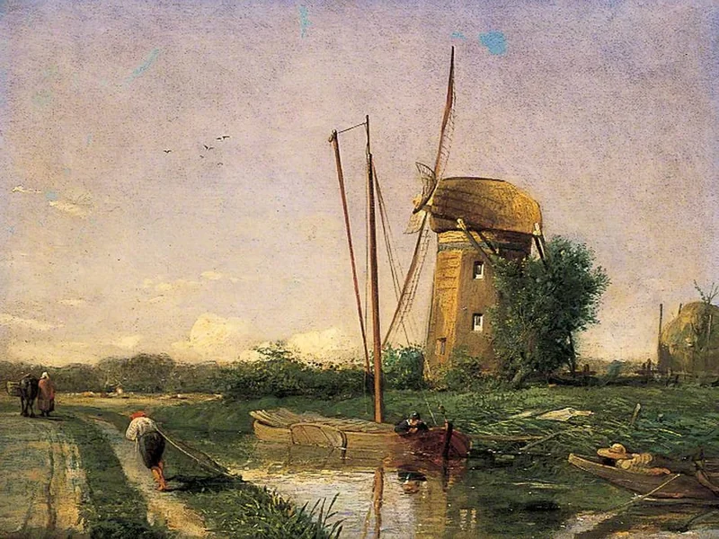 1817-Henry Mark Anthony - Un mulino all'Aia